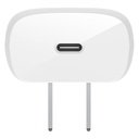 ADAPTADOR BELKIN WALL CHARGER 30W CON CABLE USB-C TO LGT WHITE (WCA005DQ1MWH-B5)