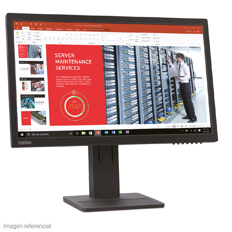 MONITOR FLAT LENOVO 22" THINKVISION E22-28 LED/LCD/HDMI/VGA/DP/FHD BLACK (62BAMAR4LA)