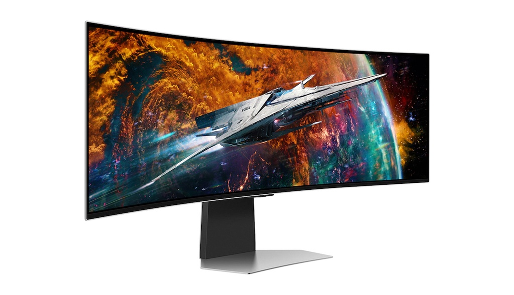 MONITOR CURVED SAMSUNG 49" G9 ODYSSEY GAMING OLED/HDMI/USB/DP/DQHD SILVER (LS49CG954SNXZA)