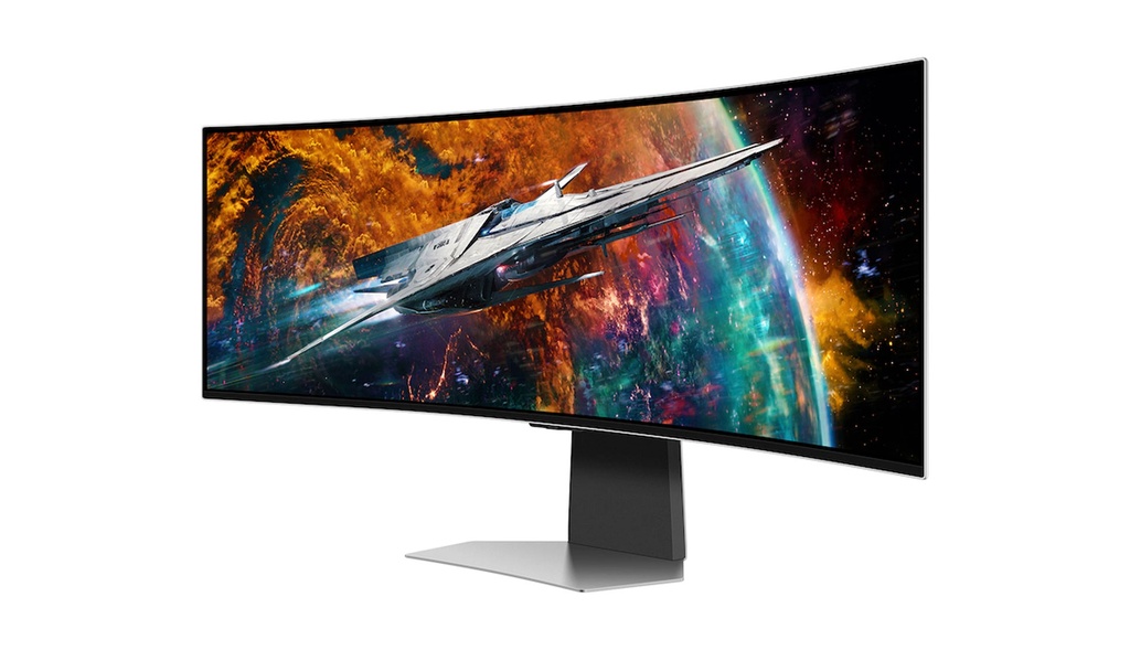 MONITOR CURVED SAMSUNG 49" G9 ODYSSEY GAMING OLED/HDMI/USB/DP/DQHD SILVER (LS49CG954SNXZA)