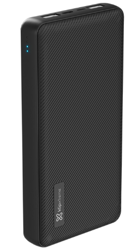 CARGADOR KLIPX POWERCELL ULTRA RECHARGABLE 20K/15W/5V/3A/USB-A-C BLACK (KPB-750)