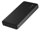 CARGADOR KLIPX POWERCELL ULTRA RECHARGABLE 20K/15W/5V/3A/USB-A-C BLACK (KPB-750)