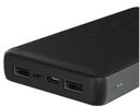 CARGADOR KLIPX POWERCELL ULTRA RECHARGABLE 20K/15W/5V/3A/USB-A-C BLACK (KPB-750)