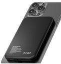 CARGADOR KLIPX POWERBANK WIRELESS MAGNETIC 5K/USB-C BLACK (KPB-350)