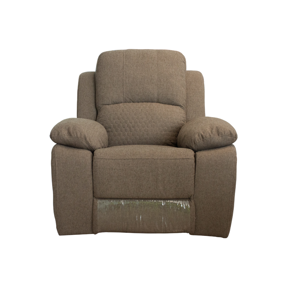 SOFA RECLINABLE STARKEN PARA 1 PERSONA EN PANA BROWN (MB-R065-1R)