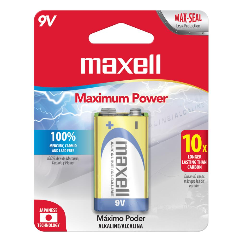 BATERÍA MAXELL 6LR61 9V (1PACK)