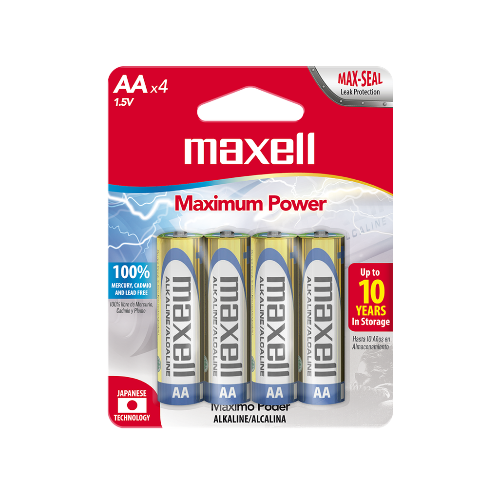 BATERÍA MAXELL LR6 ALKALINA AA (4PK)(723465)