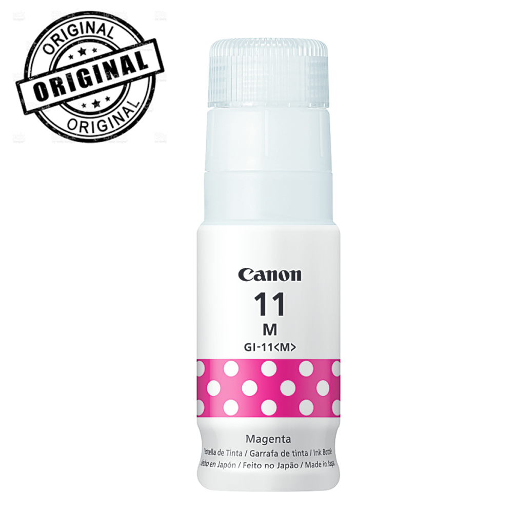 BOTELLA DE TINTA CANON (#11) GI-11M PARA G2160/G3160/G6010 MAGENTA (4535C001AA)