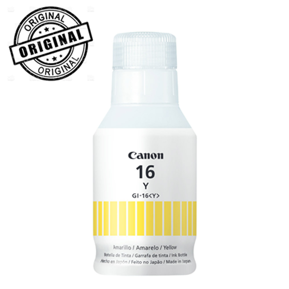 BOTELLA DE TINTA CANON (#16) GI-16 PARA MAXIFY 6010 YELLOW(4420C001AA)