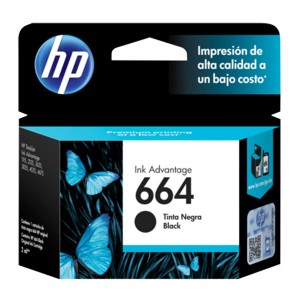 CARTUCHO HP (#664) PARA DESKJET 1115/2135/3635/4535/3835/4675 BLACK (F6V29AL)