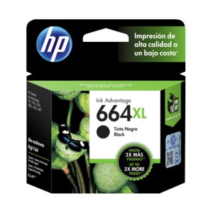 CARTUCHO HP (#664XL) PARA DESKJET 1115/2135/3635/4535/3835/4675 BLACK (F6V31AL)