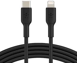 CABLE BELKIN BOOST LIGHTNING TO USB-C BLACK (CAA003BT1MBK)