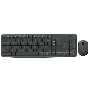 TECLADO/MOUSE LOGITECH MK235 SPA WIRELESS GRAY (920-007901)