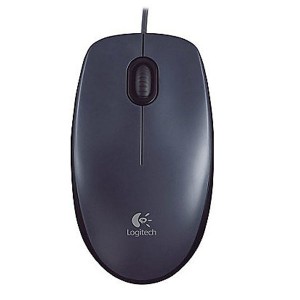 MOUSE LOGITECH M100 GRAY USB (910-001601)