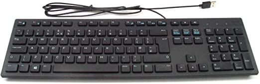 TECLADO DELL KB216-BK-US WIRED ENG BLACK (580-ADMT)