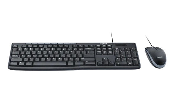 TECLADO/MOUSE LOGITECH MK200 MEDIA ENG BLACK (920-002714)