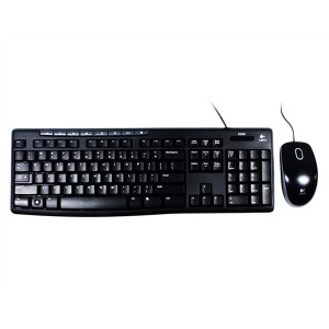 TECLADO/MOUSE LOGITECH MK200 MEDIA ENG BLACK (920-002714)