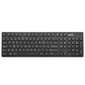 TECLADO MAXELL SLIM WKB-20 SPA WIRELESS BLACK (347110)