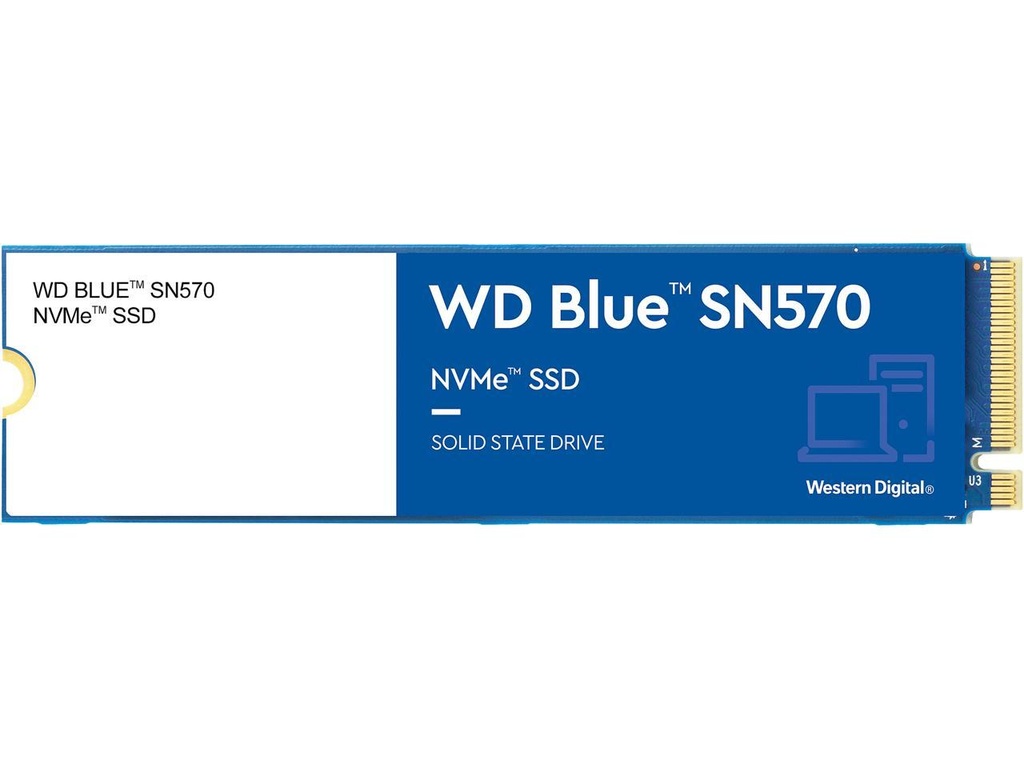 DISCO SSD WESTERN DIGITAL 250GB NVME M.2/BLUE/SN570 (WDS250G3B0C)