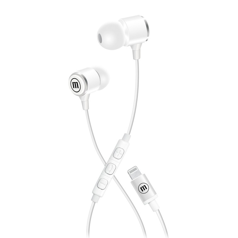 EARPHONES MAXELL M5 LIGHTNING WHITE (348228)