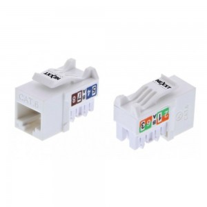JACK NEXXT PARA PARED RJ45 CAT-6/TIPO 110 WHITE (AW121NXT27)(PCGKJC6TYRJWH)