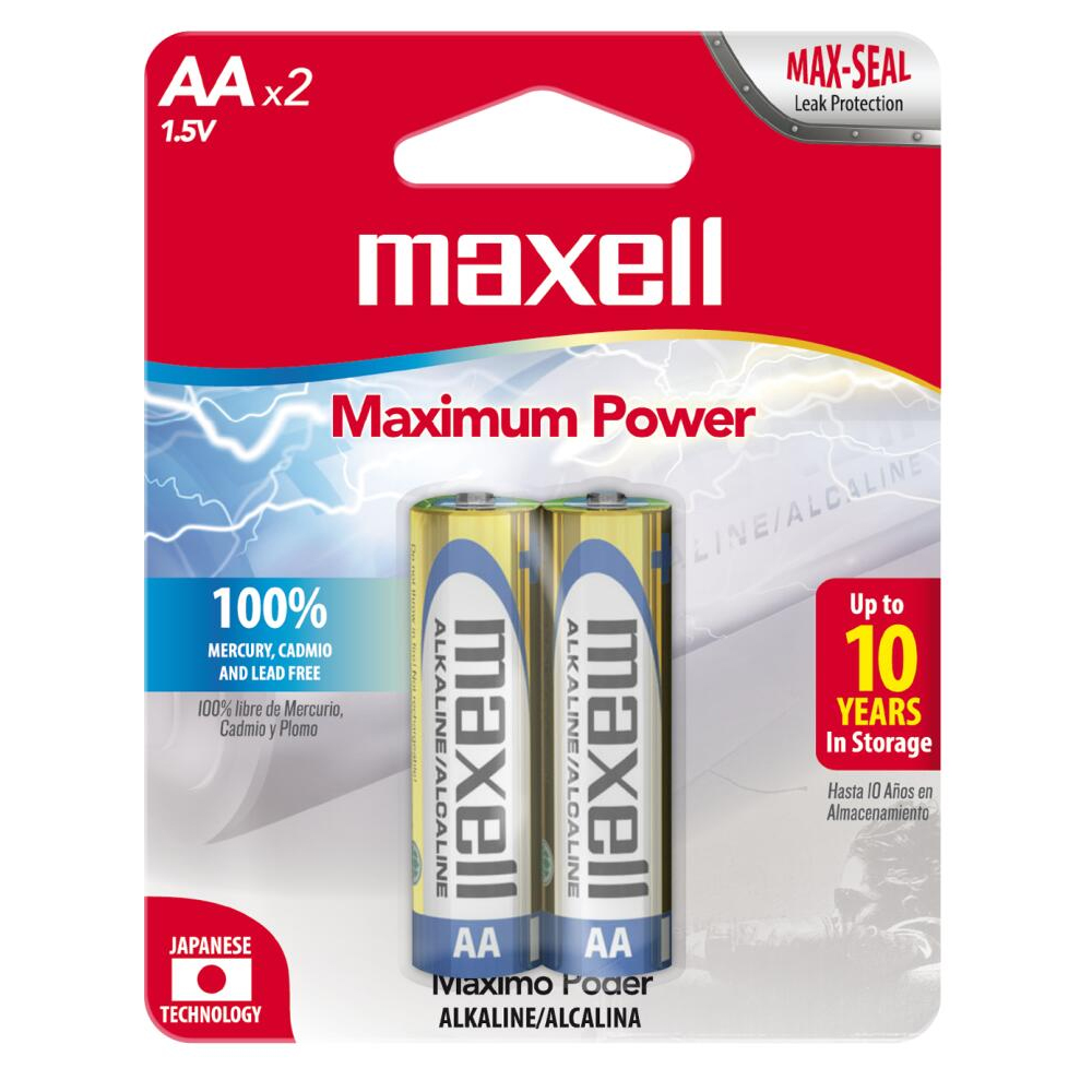 BATERIA MAXELL AA-2BP ALKALINA AA (PACK-2)(723407)