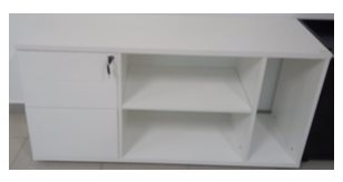 CREDENZA STARKEN MELAMINE WHITE (GS-1312-1)