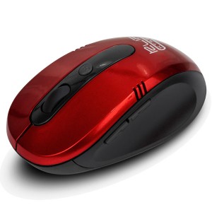 MOUSE KLIPX ÓPTICO VECTOR WIRELESS RED (KMW-330RD)