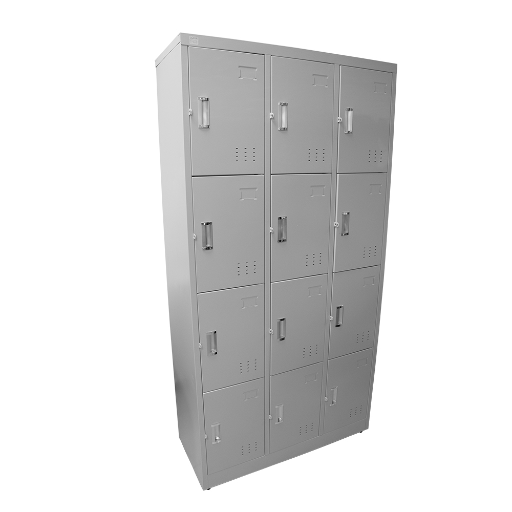 LOCKER STARKEN 12 PUERTAS/METAL/GRIS/PORT-CANDADO (HX-A12-H)