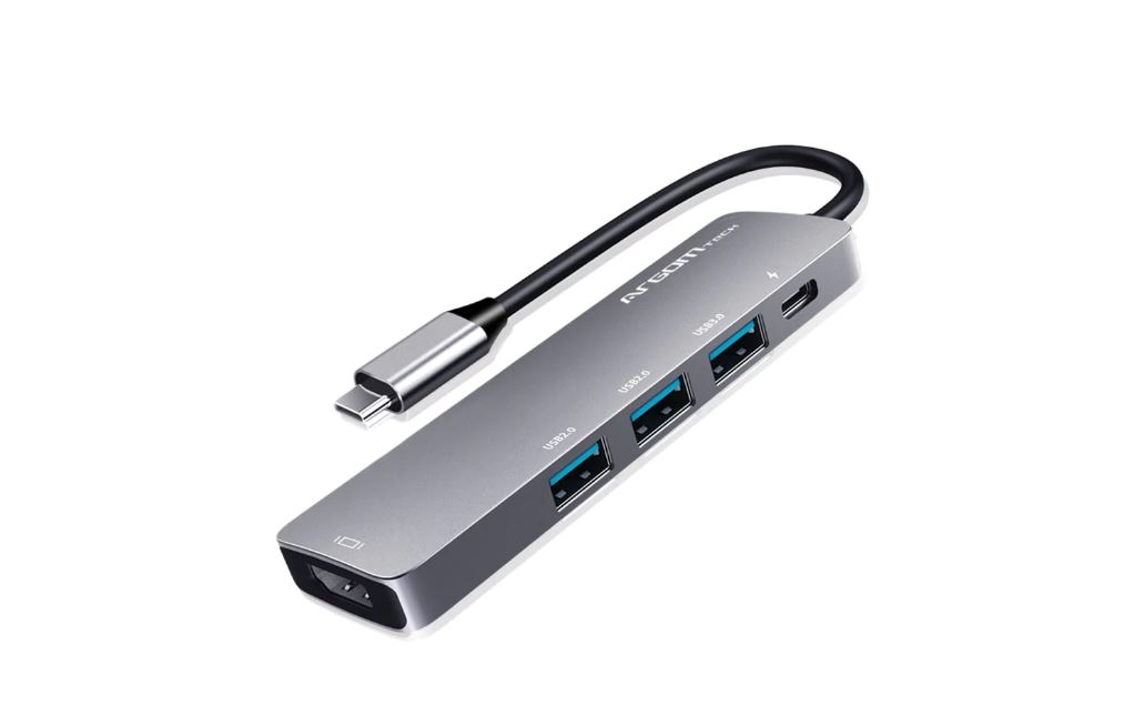 HUB ARGOM ONE AXESS 5 IN 1 USB 3.0/USB 2.0/USB-C/60W (ARG-UB-0185)