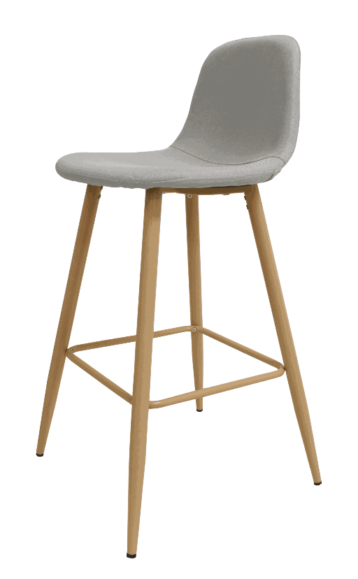 SILLA ALTA STARKEN TIPO TABURETE LIGHT GRAY (350B)