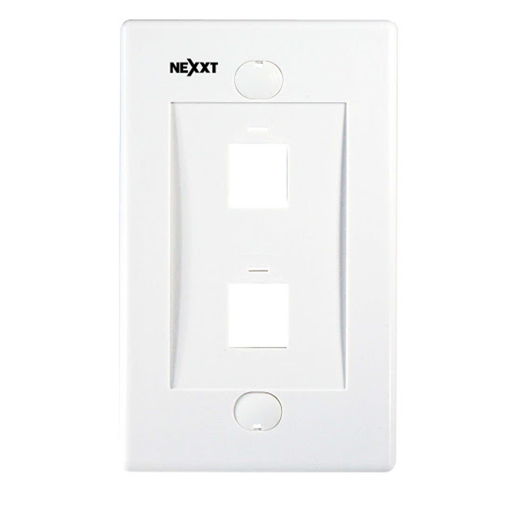 TAPA NEXXT (2) SALIDA RJ-45 (AW161NXT02) (AW160NXT02)