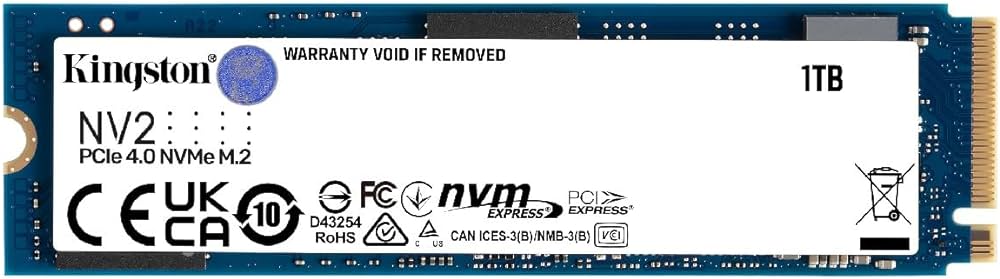 DISCO SSD KINGSTON 1TB NVME/M.2 2280/PCIE (SNV2S/1000G)