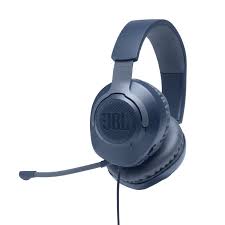 HEADPHONE JBL QUANTUM 100 WIRED OVER-EAR GAMING BLUE (JBLQUANTUM100BLUAM)