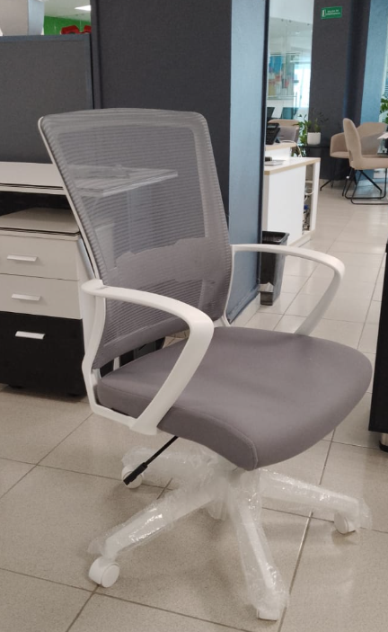 SILLA SECRETARIAL STARKEN GREY/WHITE (HLC-2369FX)