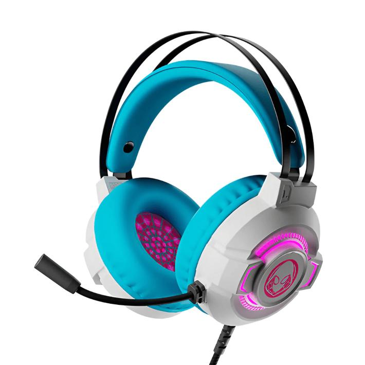 HEADPHONES GAMING XTECH SPIDER-GWEN  AUDIO 3.5MM WHITE-BLUE (XTH-M565SG)