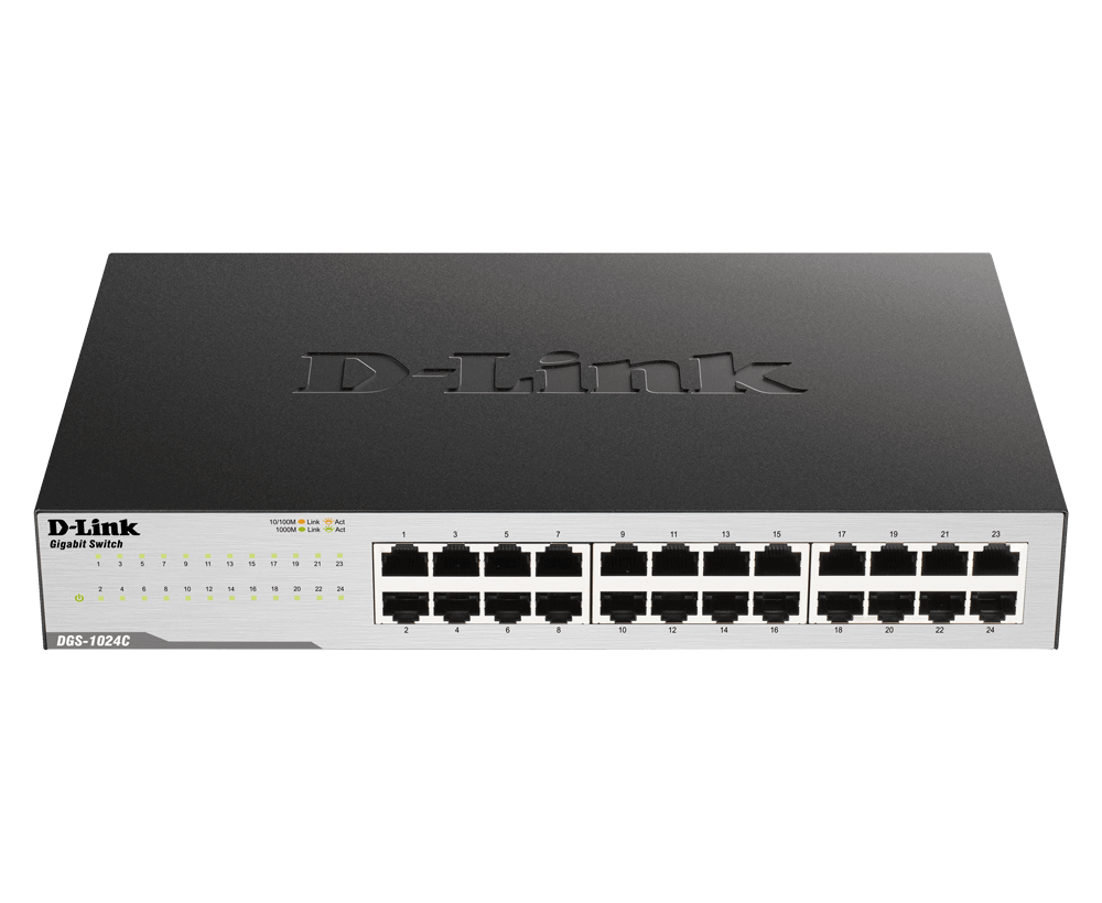 SWITCH D-LINK 24PORT 10/100/1000MBPS (DGS-1024C)