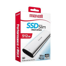 DISCO EXTERNO SSD MAXELL 512GB PORTABLE  USB 3.1 (USB-C) (348424)