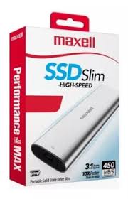 DISCO EXTERNO SSD MAXELL 2TB PORTABLE  USB 3.1 (USB-C) (348577)