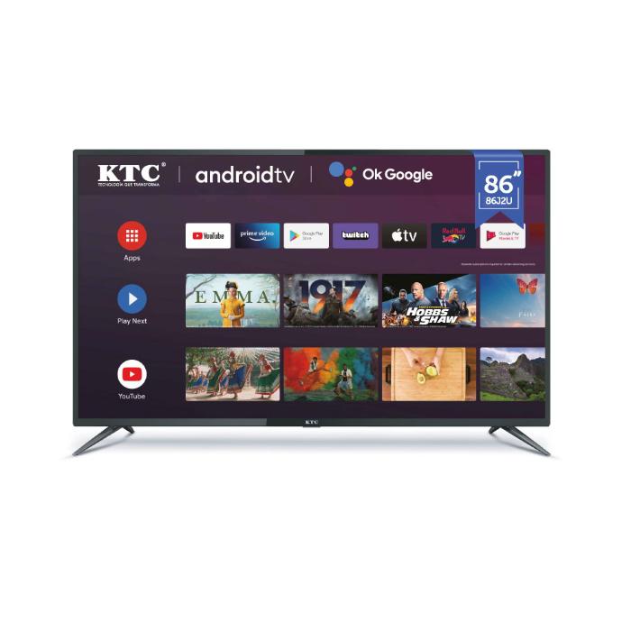 TELEVISOR KTC 86" SMART 4K UHD/QLED/HDMIx3/USBx2/AND11/GOOGLE TV (86J2U)(J86QDC)