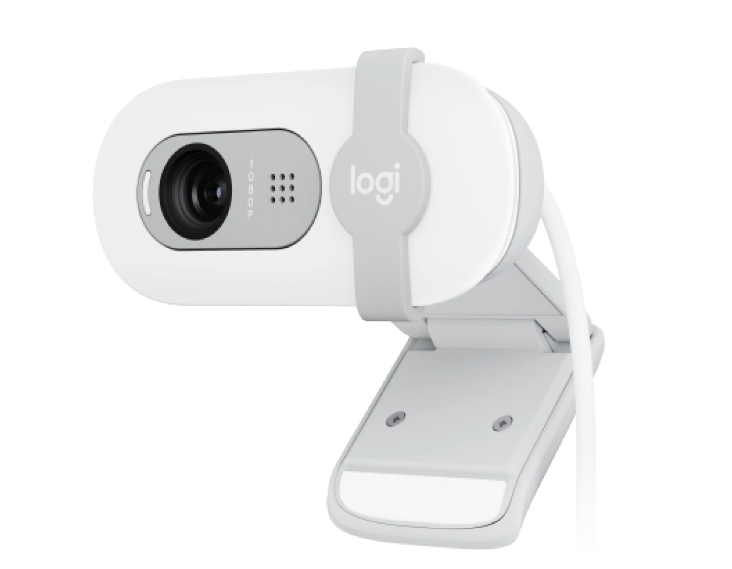 CÁMARA WEB LOGITECH BRIO 100 FULL HD 1080P/USB WHITE (960-001615)