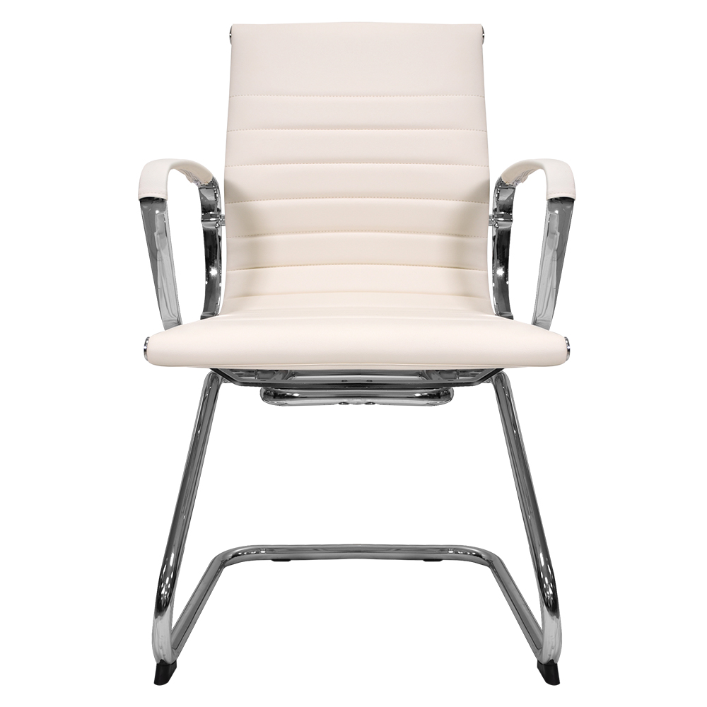 SILLA DE VISITA STARKEN WHITE PU (CV-F35BS-4)