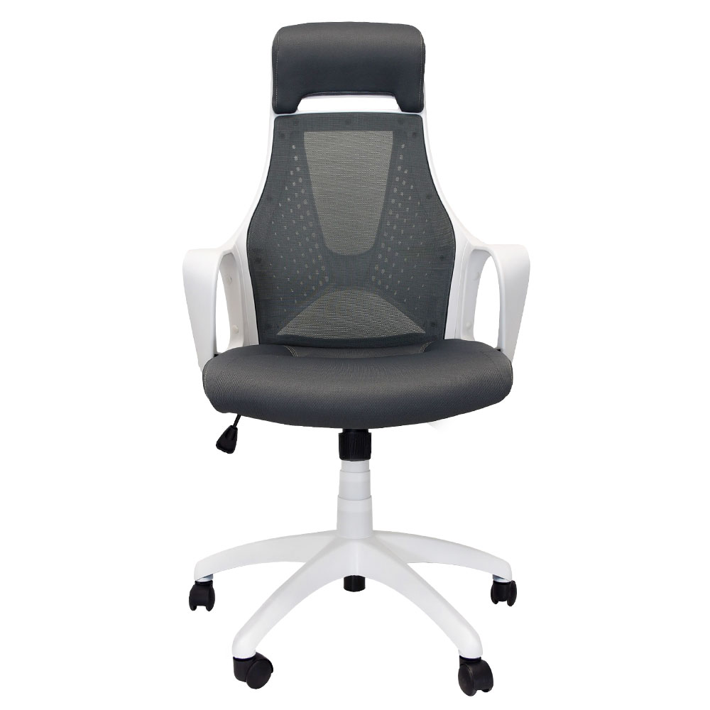 SILLA EJECUTIVA STARKEN NYLON MESH BACK GRAY/WHITE (HLC-1599FX)