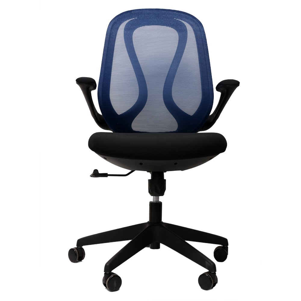 SILLA SECRETARIAL STARKEN EN NYLON BLACK-BLUE (7202A-1)