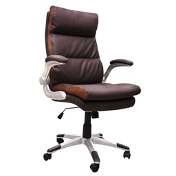 [SIL699] SILLÓN EJECUTIVO STARKEN PU BROWN (HCL-1221/H-1221L)