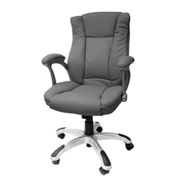 [SIL988] SILLÓN EJECUTIVO STARKEN PU GRAY (HLC-0631L-1)