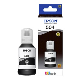 [CAR568] BOTELLA DE TINTA EPSON (#504) PARA L4150/L4160/L6161/L6191/L14150 BLACK (T504120)