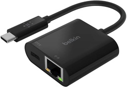 [ADA1406] ADAPTADOR BELKIN USB-C TO ETHERNET - USB-C TO GBE 60W (INC001BTBK)