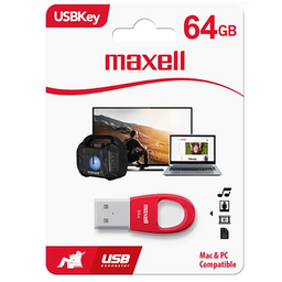 [PEN250] PEN DRIVE USBK-64 MAXELL DE 64GB RED (348400)