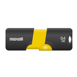 [PEN196] PEN DRIVE MAXELL FLIX 64GB USB 3.0 BLACK/YELLOW (347493)